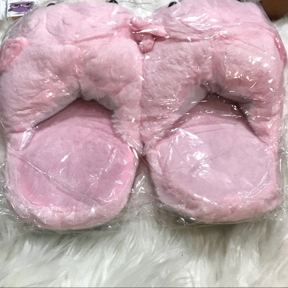 BRAND NEW Pink Plush Alpaca Slippers - Picture 10 of 12